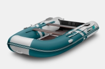 GLADIATOR B 370 LIGHT B Морской зеленый-белый моторная лодка ПВХ Фанерный пайол