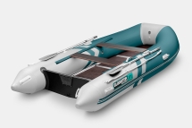 GLADIATOR B 370 LIGHT B Морской зеленый-белый моторная лодка ПВХ Фанерный пайол