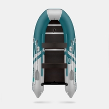 GLADIATOR B 370 LIGHT B Морской зеленый-белый моторная лодка ПВХ Фанерный пайол