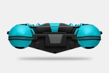 Gladiator RIB 420 AL Черно-бирюзовый моторная лодка ПВХ Жесткое дно (морской алюминий), киль