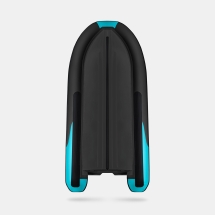 Gladiator RIB 420 AL Черно-бирюзовый моторная лодка ПВХ Жесткое дно (морской алюминий), киль