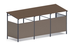 Навес контейнерной площадки для мусора (3 секции) МФ 55.02.03.3-02, фото 4