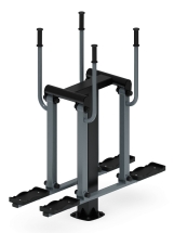 Двойные лыжи (серый) - Уличный тренажер - СТ 009-13.И1