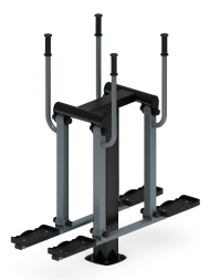 Двойные лыжи (серый) - Уличный тренажер - СТ 009-13.И1, фото 1