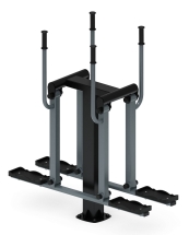 Двойные лыжи (серый) - Уличный тренажер - СТ 009-13.И1