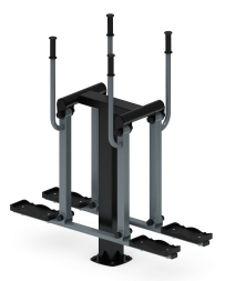 Двойные лыжи (серый) - Уличный тренажер - СТ 009-13.И1, фото 4