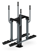 Двойные лыжи (серый) - Уличный тренажер - СТ 009-13.И1