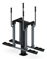 Двойные лыжи (серый) - Уличный тренажер - СТ 009-13.И1, фото 2