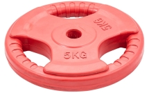 Диск обрезиненный ZSO цветной 3 HANDLE D-26,  5 кг