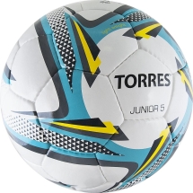 Мяч футбольный &quot;TORRES Junior-5&quot;, р.5, бело-голубой-серый