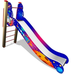 Детская горка Ракета Г041 H=1250 для игровых площадок, фото 1