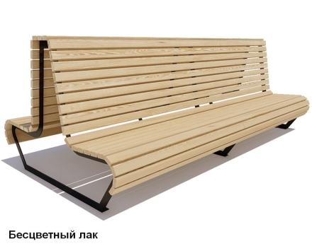 Скамейка уличная Геленджик, Сосна 1,2 м, фото 1