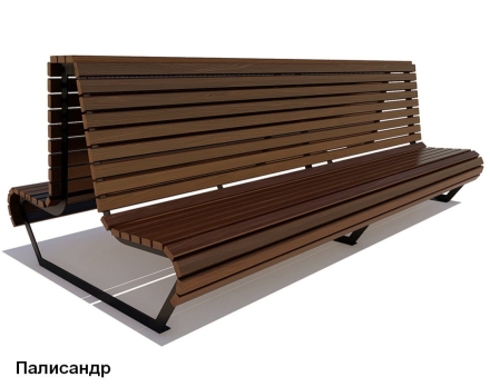 Скамейка уличная Геленджик, Сосна 1,2 м, фото 4