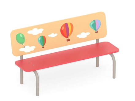 Детская скамейка Romana Шары 302.09.00 для игровой площадки, фото 2