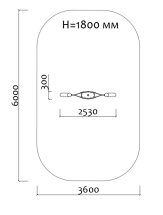 Качели 04032 с подвесом металлические для детской площадки