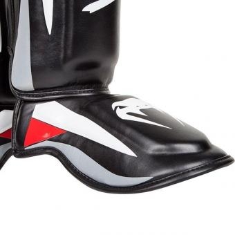 Щитки Venum &quot;Elite&quot; Standup Shinguards - Black/Red/Grey, фото 2