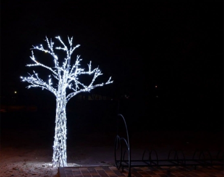 Световая фигура Дерево из алюминия t003, фото 6