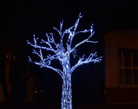 Световая фигура Дерево из алюминия t003, фото 3