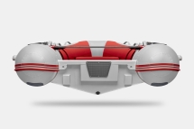Gladiator RIB 420 AL Красно-белый моторная лодка ПВХ Жесткое дно (морской алюминий), киль