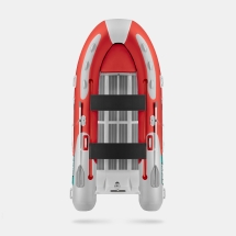 Gladiator RIB 420 AL Красно-белый моторная лодка ПВХ Жесткое дно (морской алюминий), киль