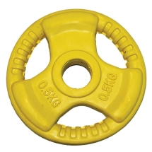 Диск обрезиненный ZSO цветной 3 HANDLE D-26,  0,5 кг