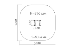 Качалка на пружине Медуза 04204 для детской площадки, фото 2