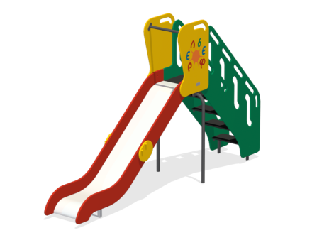 Детская горка Средняя Стандарт ГР-02.1 H=1250 для игровой площадки, фото 1