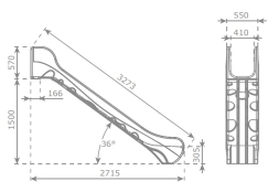 Скат KBT Bronco L3,2 H1,5 пластиковый для игровых площадок, фото 9