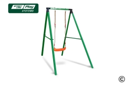 Качели SLP SYSTEMS 1 секция + Пластиковое сиденье для качели "лодочка" красное, фото 1