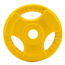 Диск обрезиненный ZSO цветной 3 HANDLE D-26,  1,25 кг