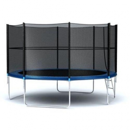 Батут с защитной сеткой (лестница в комплекте) Diamond Fitness  External 12ft (366 см), фото 1