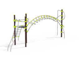 УК 7.103.01 Башня подвесная с рукоходом и гимнастическим столбом нерж УК 7.103.01 Башня подвесная с рукоходом и гимнастическим столбом нерж