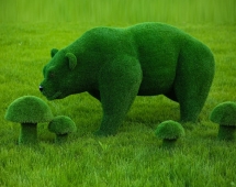 Топиари Гриб белый, размер S - газон Eco