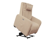 Кресло-реклайнер электрический с подъемом и массажем FUJIMO LIFT CHAIR Ваниль