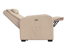 Кресло-реклайнер электрический с подъемом и массажем FUJIMO LIFT CHAIR Ваниль