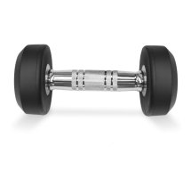 Набор обрезиненных гантелей BRONZE GYM, 2.5-25 кг - 10 пар, шаг 2,5 кг