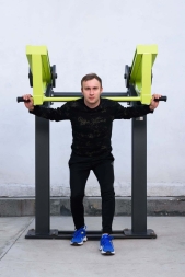 Power-1804 Уличный тренажер Приседание с переменной нагрузкой Zavodsporta, фото 13