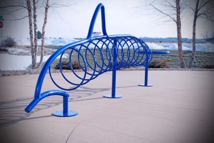 Велопарковка декоративная Дельфин, фото 1