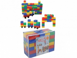 Набор блоков конструктора и колёс Pilsan Brick Block &amp; Car (03-251)