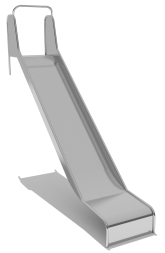 Горка из нержавеющей стали ГГН-500.2500.008 для детской площадки