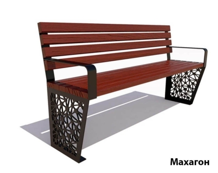 Парковая скамейка Сколково, Сосна 1,8 м, фото 2