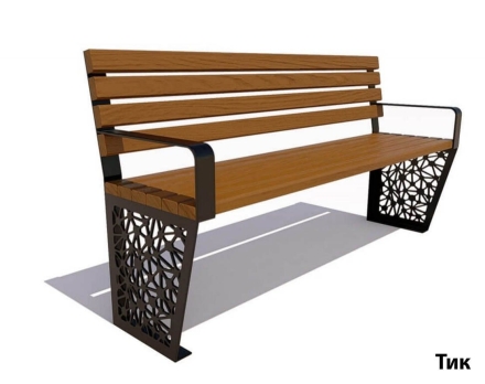 Парковая скамейка Сколково, Сосна 1,8 м, фото 3