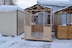 Деревянная беседка №1 открытого типа 2х1,7м, фото 1