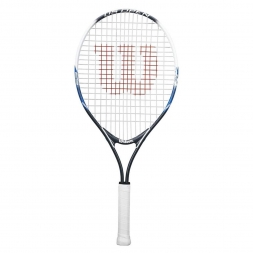 Ракетка б/т Wilson US OPEN 25, для 9-10 лет, алюминий , со струнами, черно-сине-белый
