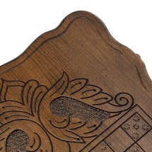 Нарды резные &quot;Лев 3&quot; с ручкой 60, Haleyan