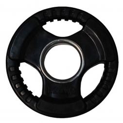 Диск обрезиненный ZSO черный 3 HANDLE  D-51,  1,25 кг, фото 1