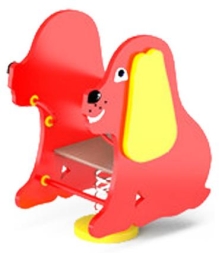 Качалка на пружине Собачка CКИ 028 для детской площадки, фото 1