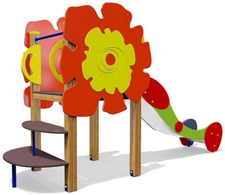 Горка Аленький цветочек 08305 H=1000 для детской площадки, фото 1