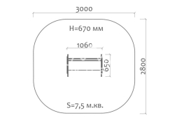 Скамейка детская Ёжик 26022.21 для игровой площадки, фото 4