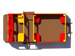 Игровой комплекс ДГ Пожарная машина от 2 лет для детской площадки, фото 2 Игровой комплекс ДГ Пожарная машина от 2 лет для детской площадки, фото 2